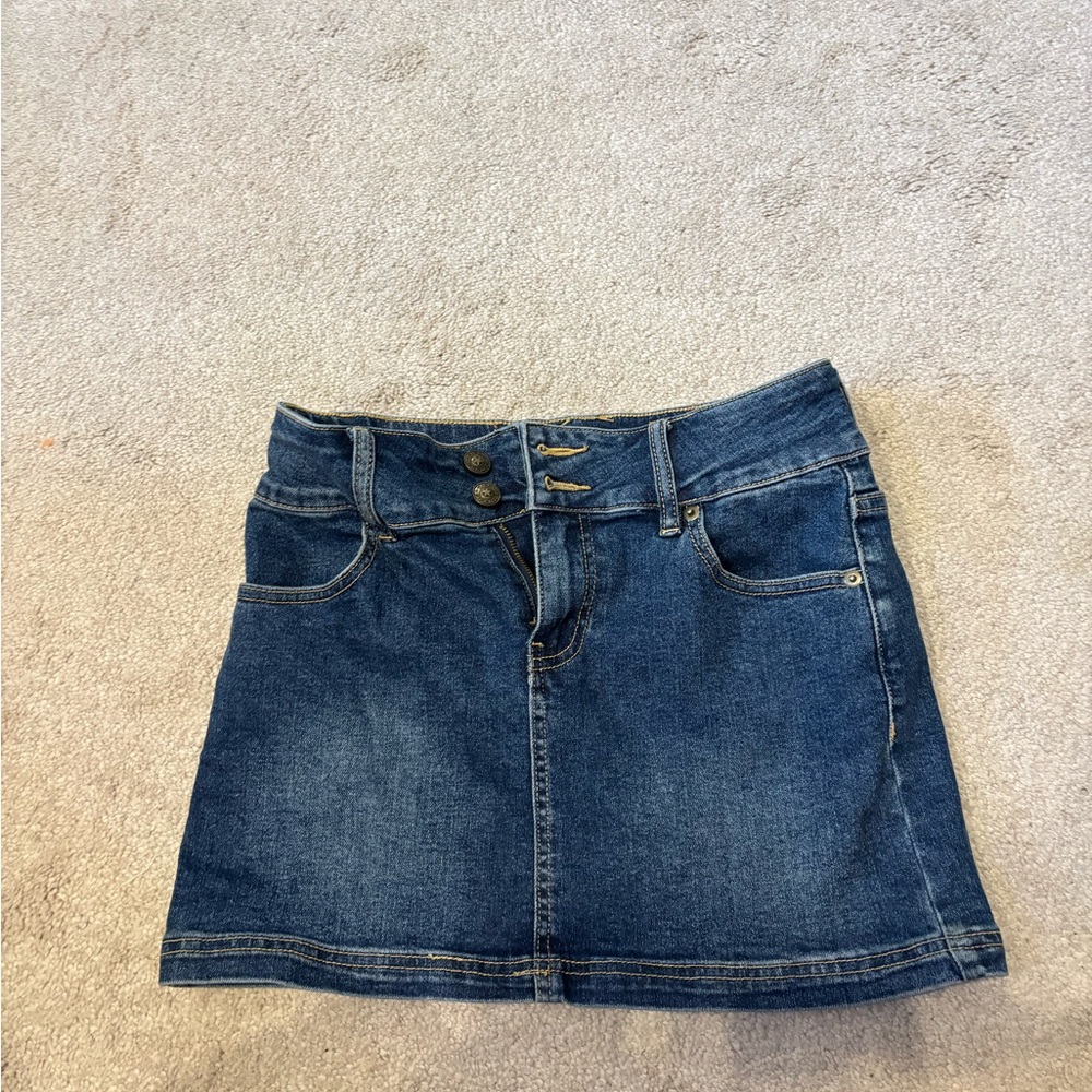 Princess Polly Blue Denim Mini Skirt